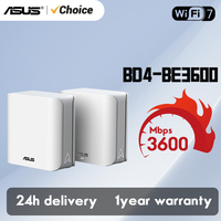 ASUS ZenWiFi BD4 (2-Pack) Dual-Band WiFi 7 Mesh Router, 3600 Mbps, 2450 sq. ft., Dual 2.5G Ports ﻿