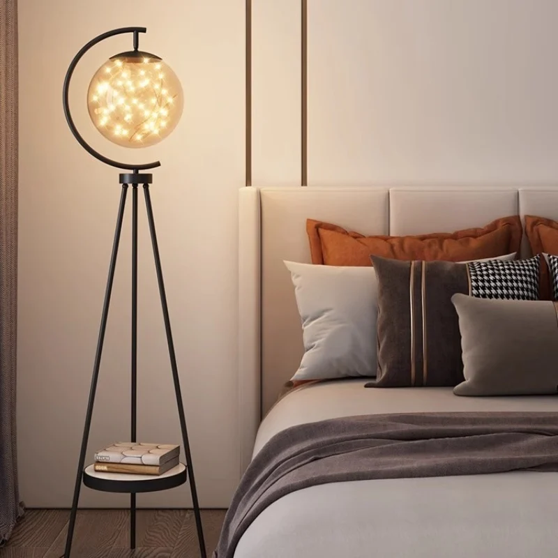 

Nordic Light Luxury Floor Lamp Suitable for Living Room Beside The Sofa By The Bedside Standing Lamp Indoor Lighting Fixtures