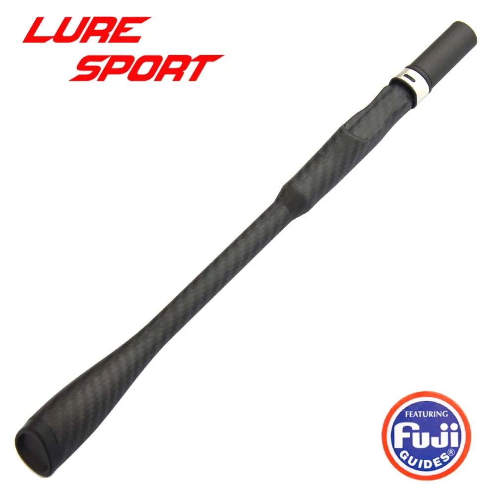 Imagem -02 - Luresport-fibra de Carbono Spin Reel Punho de Assento Triangular Butt Fuji Kdps16 Rod Reparação Componente de Construção 3k 41 Centímetros Diy