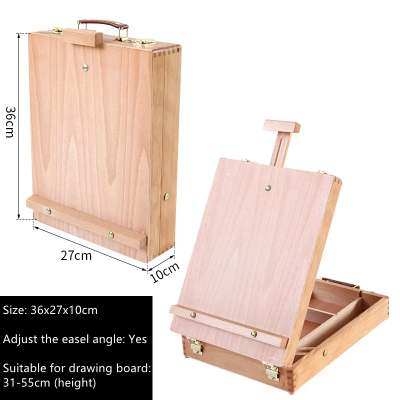 

Fillet Desktop Laptop Box Easel Painting Hardware Accessories Multifunctional Painting Suitcase Art Supply Artist drop shipping