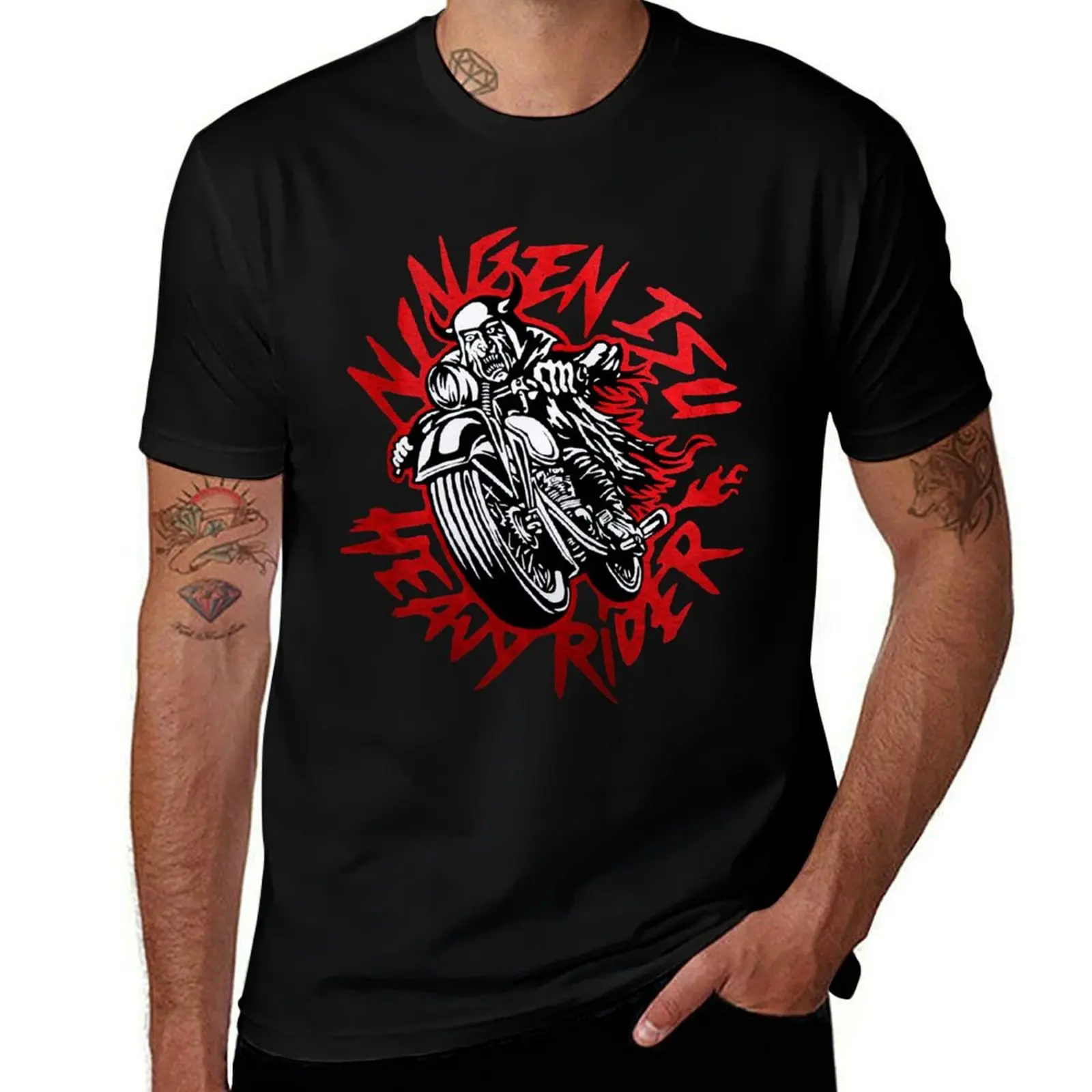 

isu ningen T-Shirt Casual Trendy Short Sleeve T-Shirt