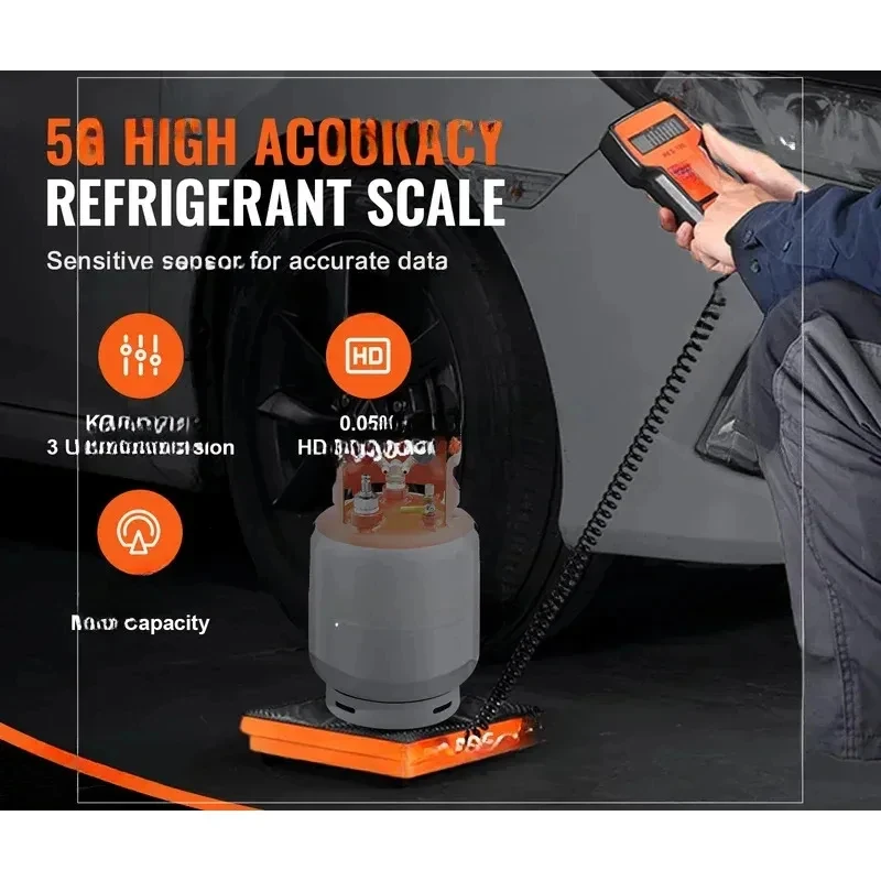 Refrigerant 110/220 LBS HAVC Charging Recovery Scale With Wired Remote Control 2/5G High Precision Electronic