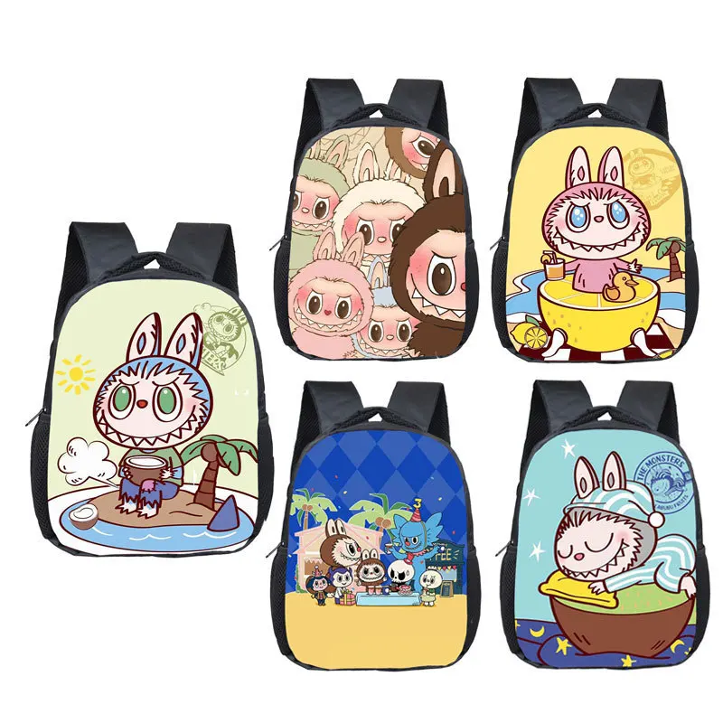 

New Labubu Mini School Bag Fashion Print Kindergarten Backpack Cute Cartoon Backpack Fall School Season Hot Selling School Bag