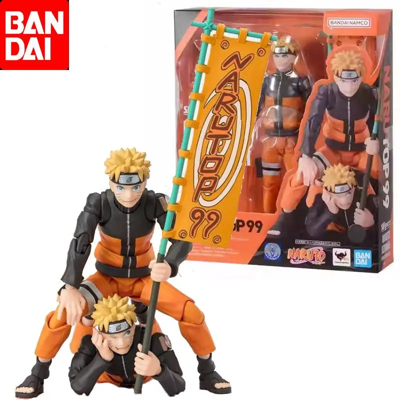 

Фигурка Наруто Узумаки Bandai, оригинальная аниме экшн-фигурка SHF NARUTOP99 Edition для мальчиков и девочек, детский подарок на день рождения