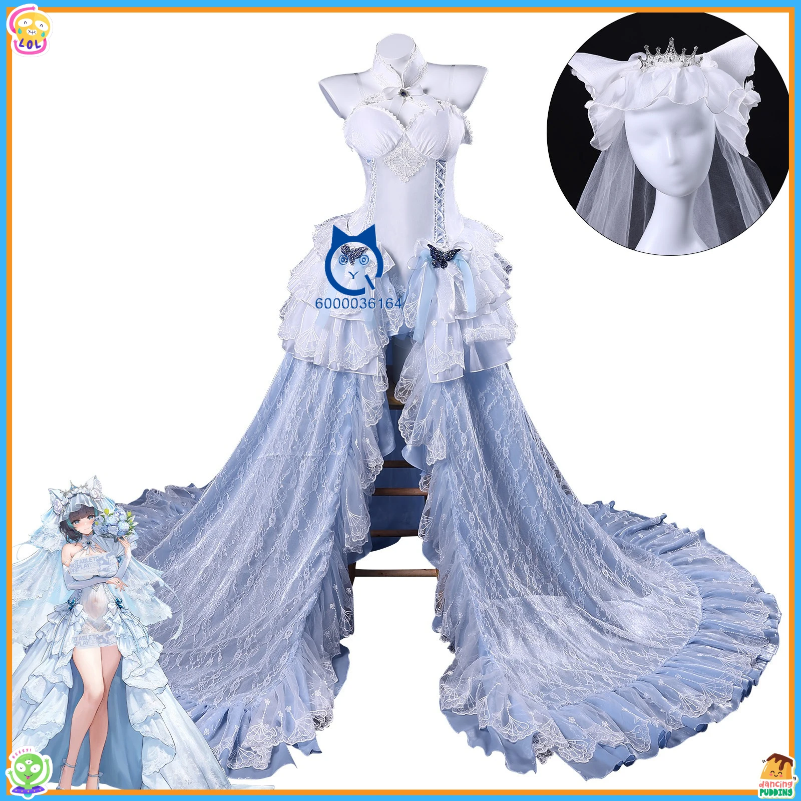 

Fashion Game Azur Lane Cosplay Costume Anime Cheshire Role Playing Uniform Sexy White Dress for Women Adult Comic Con Halloween