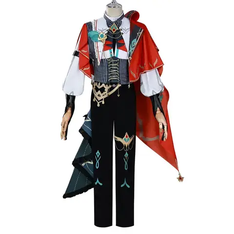 Alhaitham Cosplay Costume Official Genshin Impact KFC Collaboration FullSet with Special Edition Accessories for Halloween Party