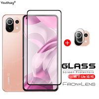 For Xiaomi Mi 11 Lite 5G NE Glass For Mi 11 Lite 5G NE Tempered Glass Full Cover Screen Protector Film For Xiaomi 11 Lite 5G NE