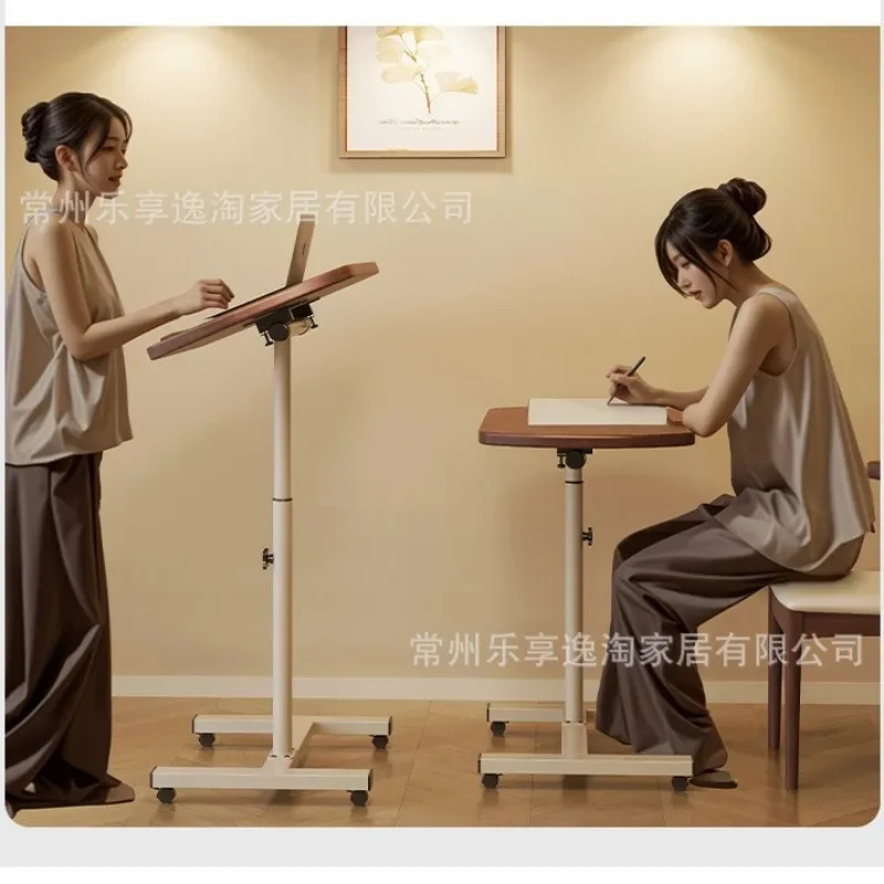 Передвижной подъемный стол 55*32 см на колесиках, рабочая платформа, складной, простой и практичный, для офиса, прикроватный, для дивана