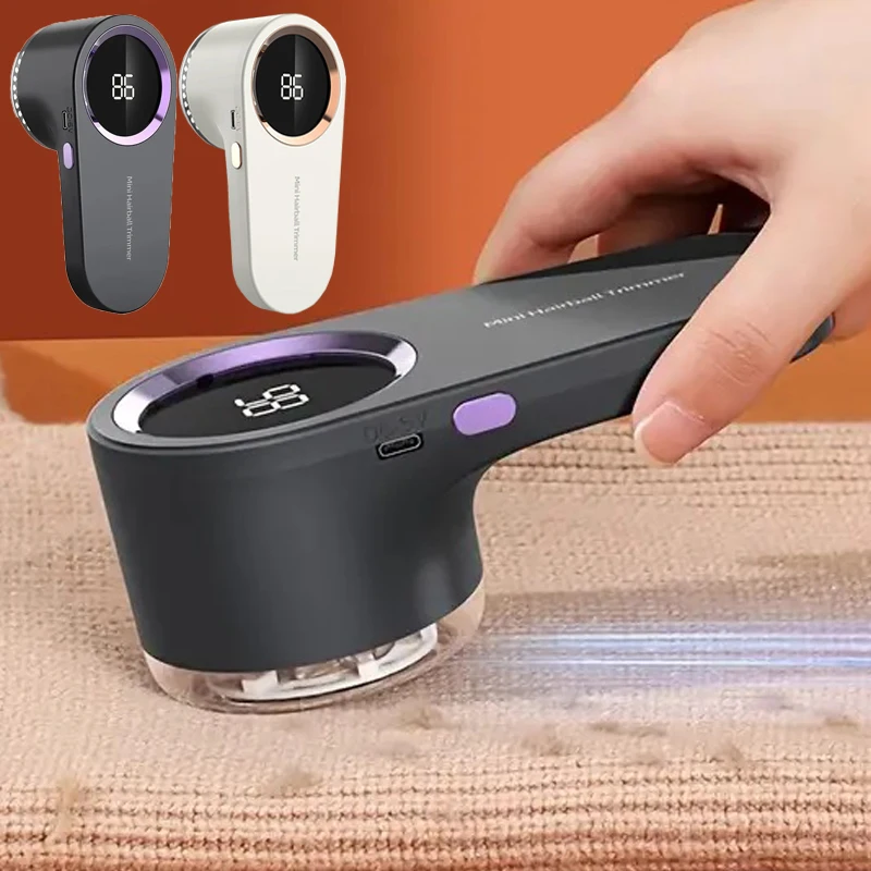 Lint Remover for Clothing LED Digital Electric Pellet Fluff Remover USB Rechargeable Fuzz Fabric Shaver Sweater Dropshipping