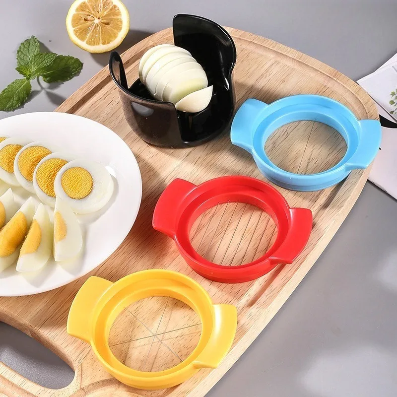 Multi functional egg cutter kitchen three in one Century egg egg slicing artifact fancy swing plate egg cutter