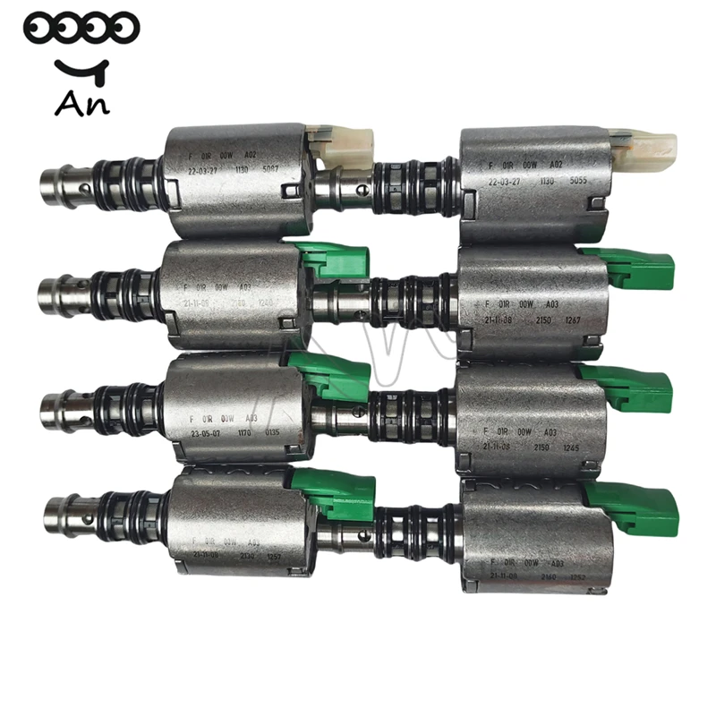 

New 0AM DQ200 DSG Transmission Oil Pressure shift Solenoid Set 8PCS For Audi VW Skoda Seat Passat FWD Dual Clutch 0AM325473