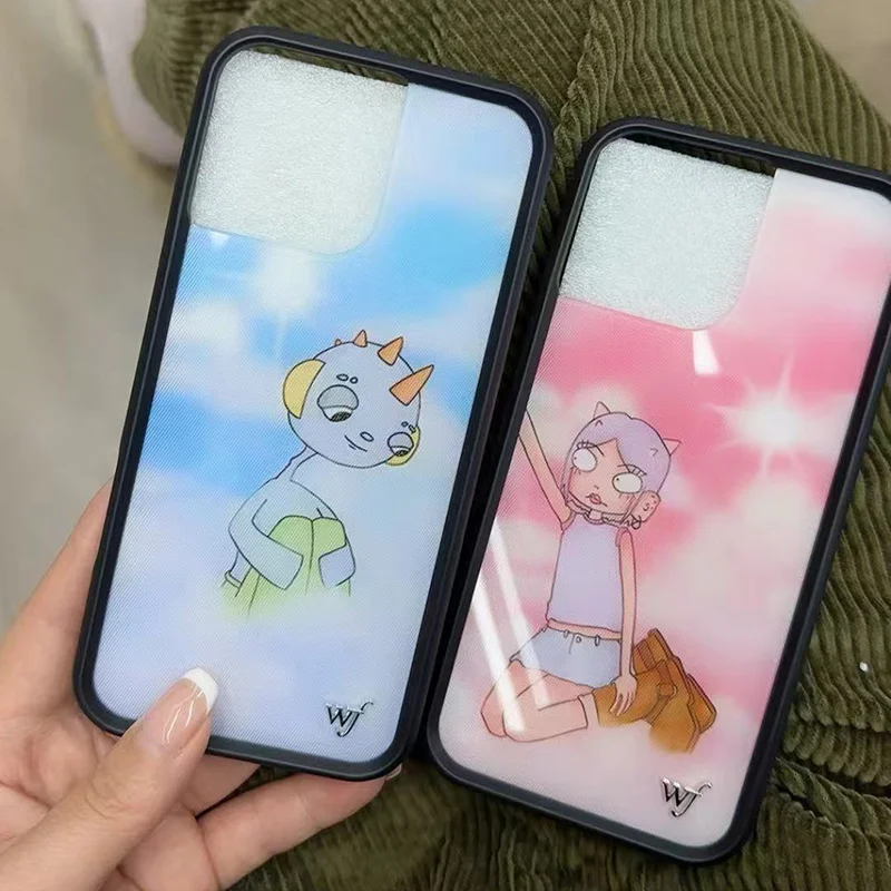 Wildflower 3D Emergency Intercom Phone Case for iPhone 17 16 15 14 13 12 Pro Max Plus 16pro 15pro Luxury WF Cartoon Back Cover
