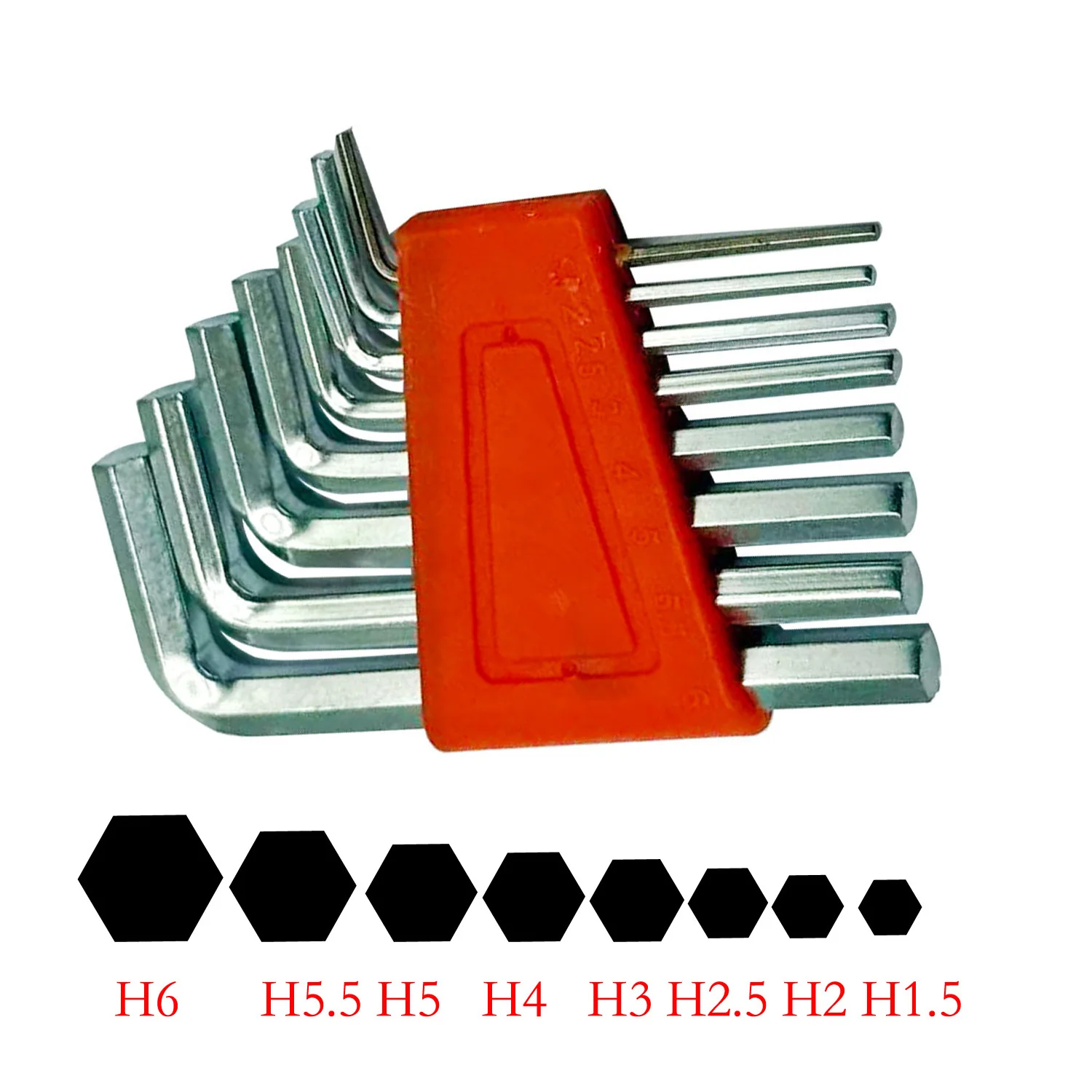 Zestaw kluczy imbusowych 7 szt. H1.5/H2/H2.5/H3/H4/H5/H5.5/H6 z uchwytem do mebli, naprawy samochodów i demontażu.