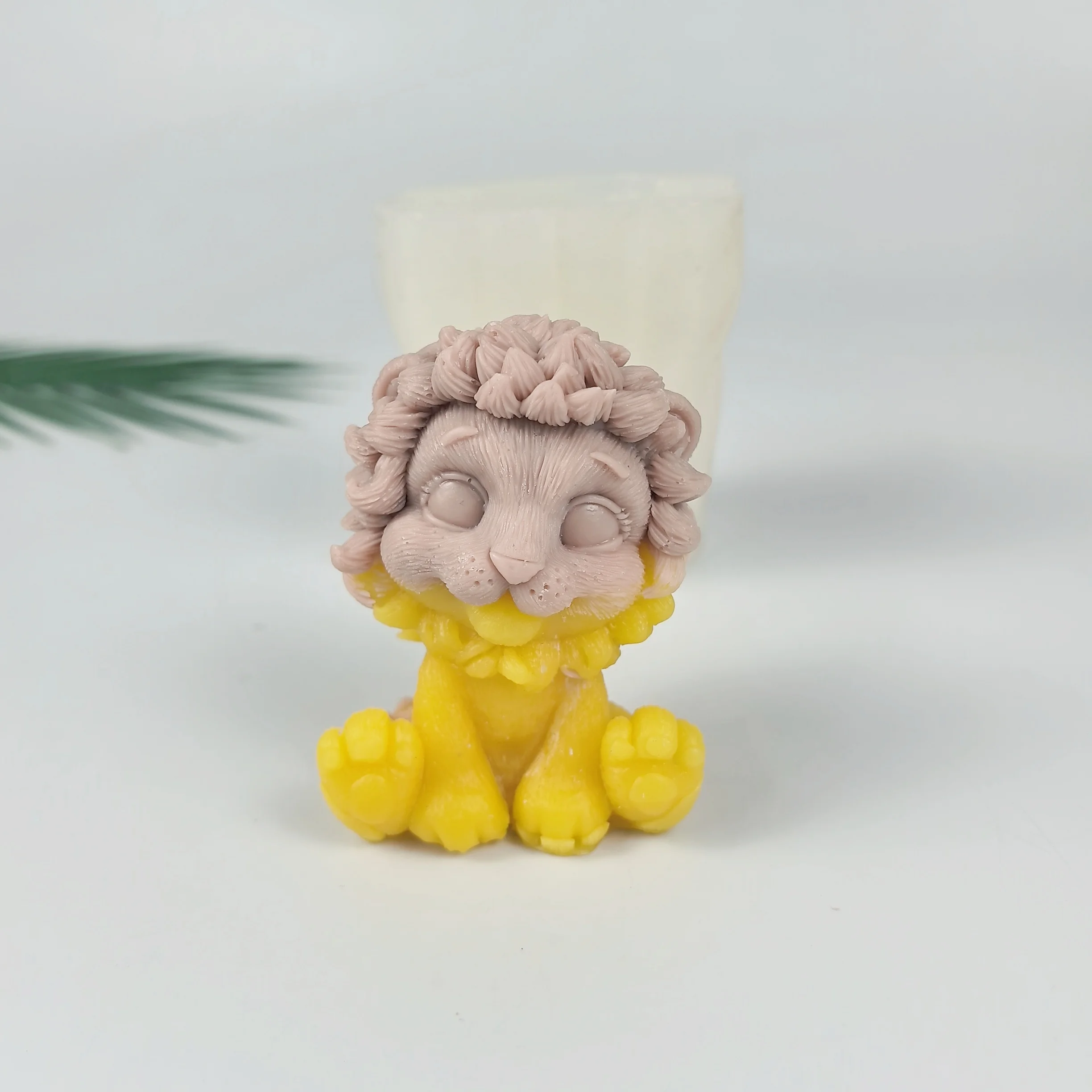 Cute Lion Forms for Molds 3D Animal Fox Soap Goose Candle Mold, Silicone Aroma Gypsum Plaster Mould, DIY Handmade Crafts Tool