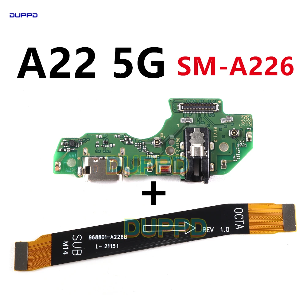 USB Fast Charging Charger Board For Samsung Galaxy A22 5G A226 A226B Main Motherboard Flex Cable