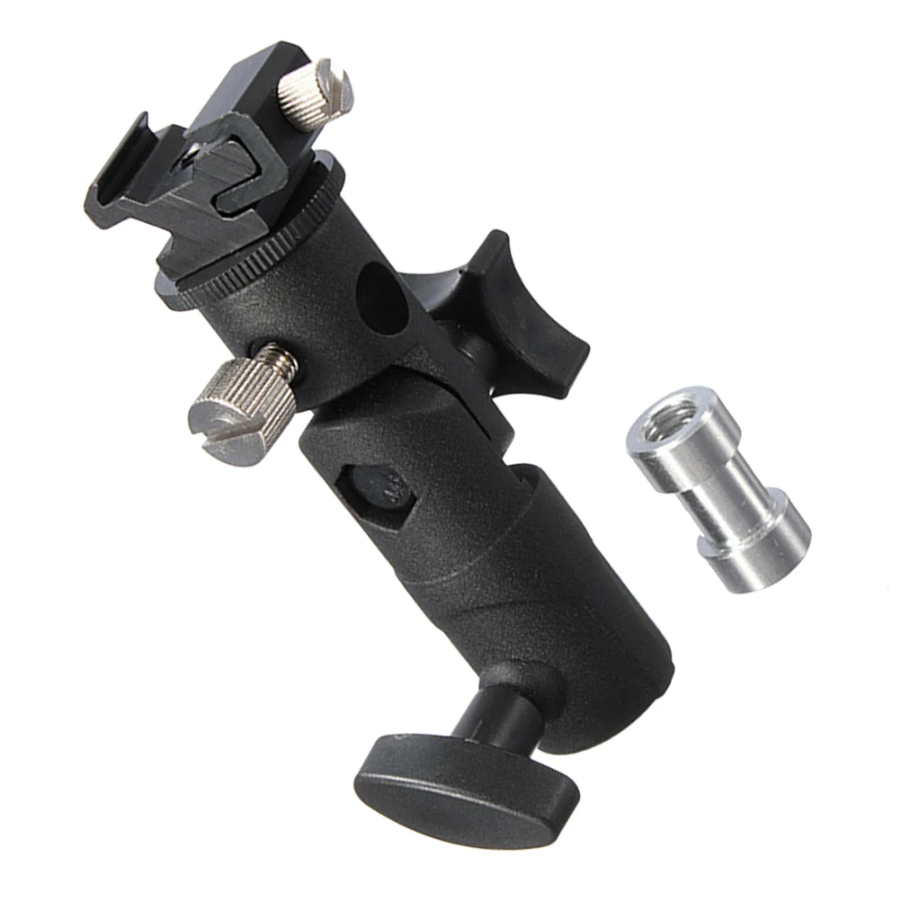 

Flash Light Bracket 1/4 3/8 Adapter Universal Stand E Type Socket Vertical Horizontal Adjustable Photography Accessory Flash