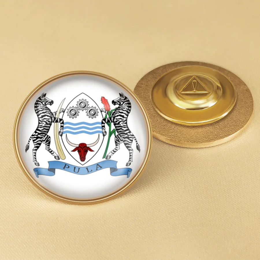 Botswana and China Flag Lapel Pins South Africa United Kingdom India, Namibia United States European Union Flag Cross Brooch - view 2