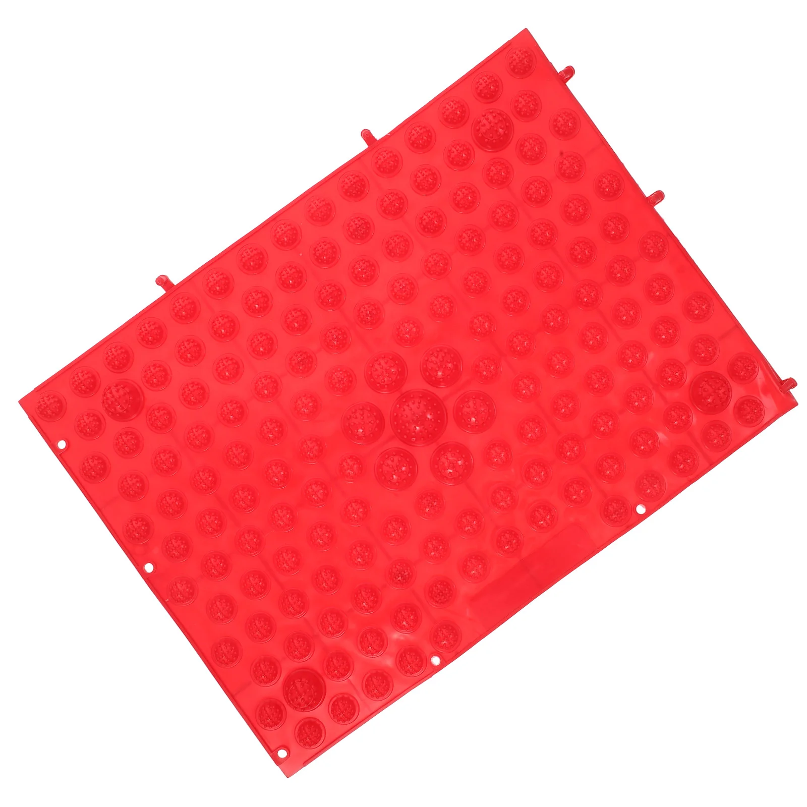 

Reflexology Foot Massage Pad Blood Circulation Acupressure Mat Feet Massaging Plate (Red) foot massage mat