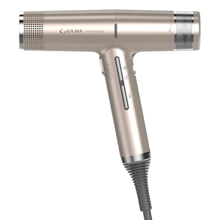 

Hair dryer for professional styling, rose gold aluminum alloy, intelligent brushless motor 110000 RPM, Oxy Active Technology, a