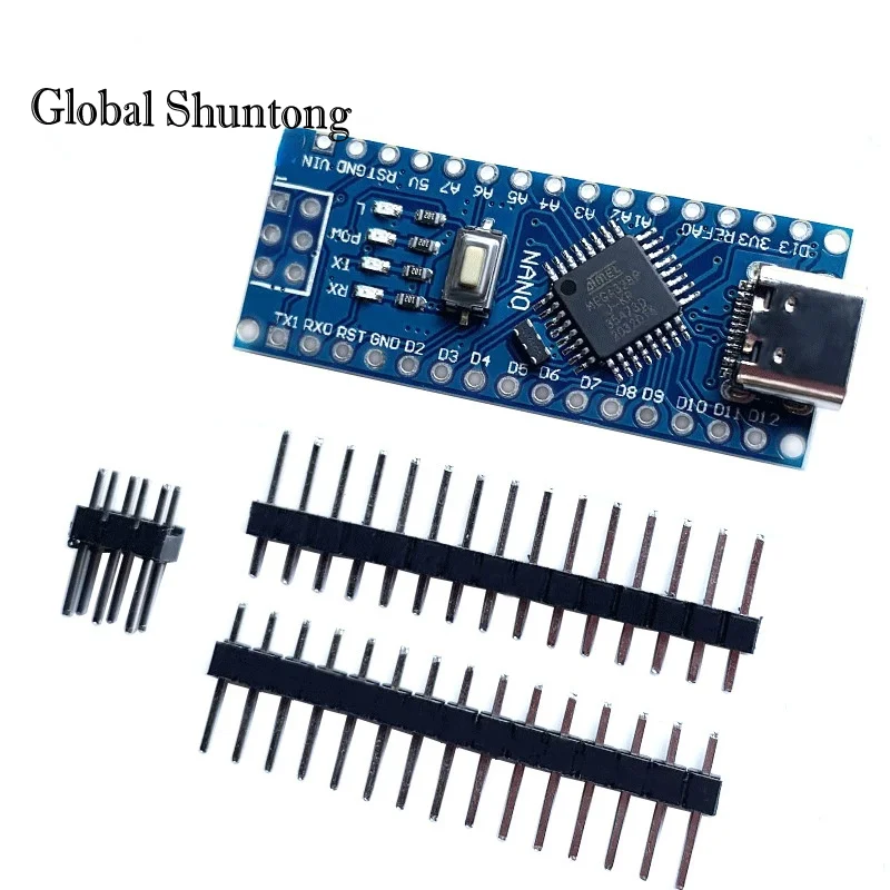 USB type-c Nano 3.0 avec chargeur boot, contrôleur Nano 3.0 Compatible pour Arduino CH340, pilote USB 16Mhz, IC Original