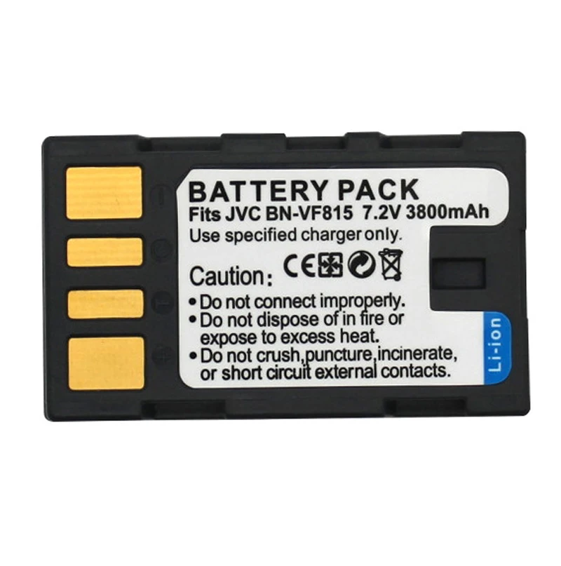 

7.2V 3800mah Rechargeable Li-ion Battery BN-VF815 BN VF815 VF815U for JVC BN-VF823U BN-VF815U BN-VF808U GZ-HD10 HD3 Batteries