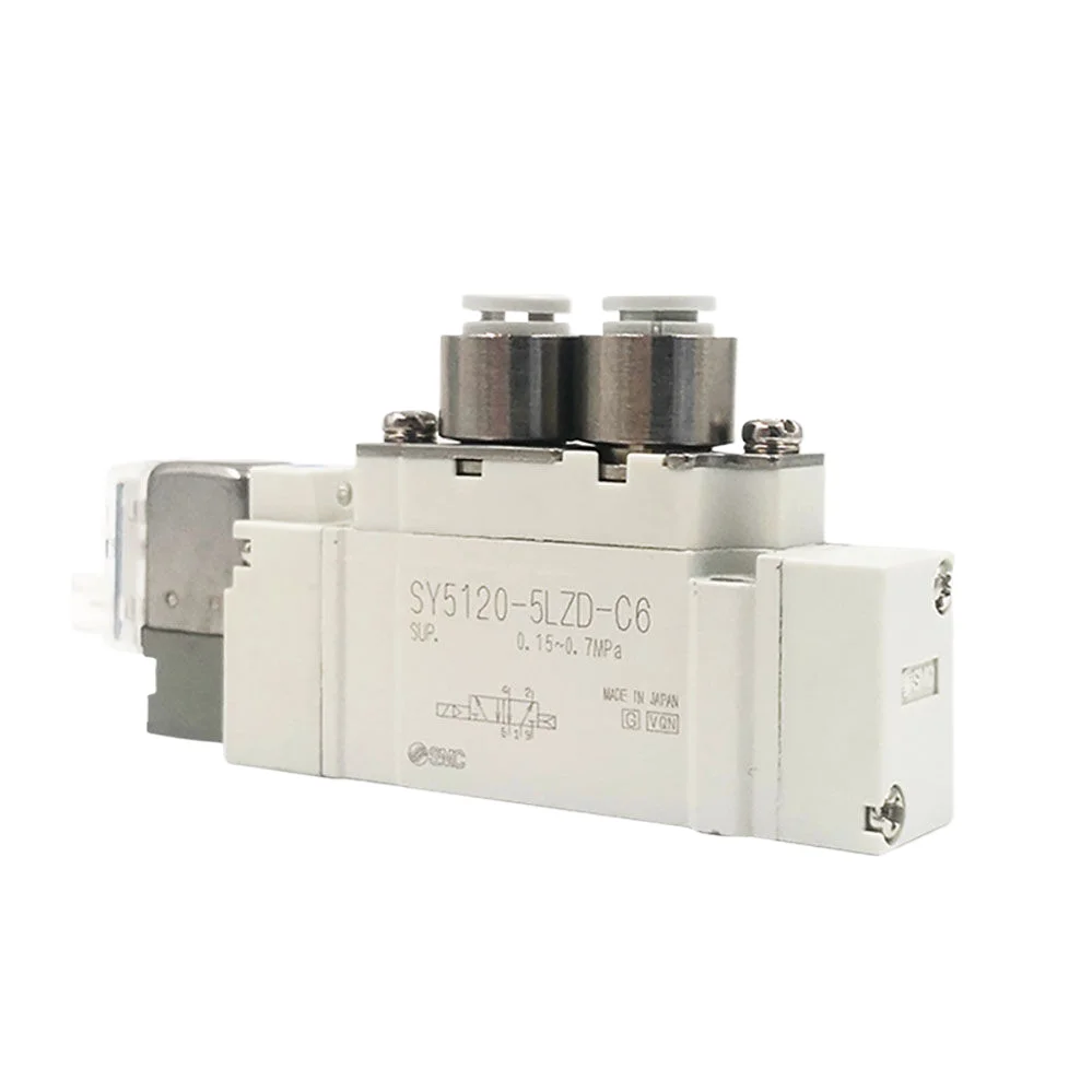 SMC SY series 5-way solenoid valve SY3120-5LZD-C4 SY3120-6LZD-C4 SY3120-5LZD-C6 SY3120-6LZD-C6