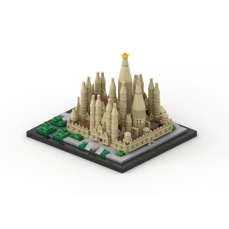 452pcs Basílica I Temple Expiatori De La Sagrada Família Atonement Architecture Building Blocks Classic Model Brick Toys Gift