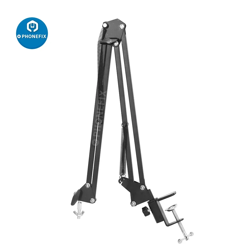 Desk-Mounted Camera Tripod Table Stand Set Photography Adjustable Arm Stand Universal Bracket for Digital Video Microscope