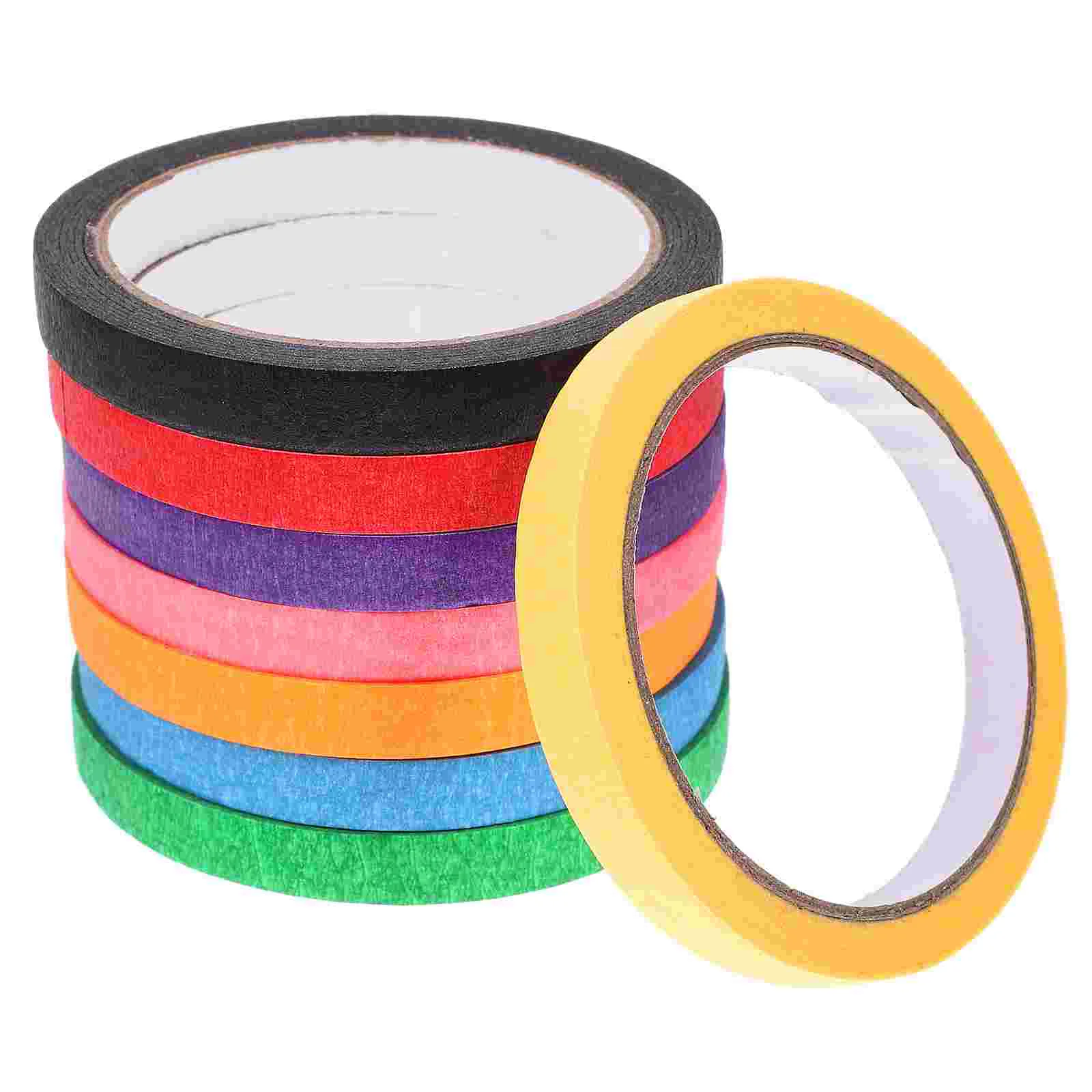 Colored Masking Tape Painting Artist for Watercolor Paper DIY Drafting Crepe Colorful Duct