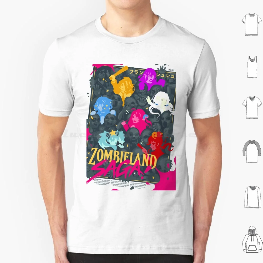 Zombieland Saga T Shirt Cotton Men Women Diy Print Zombieland Saga Zombie Anime Manga