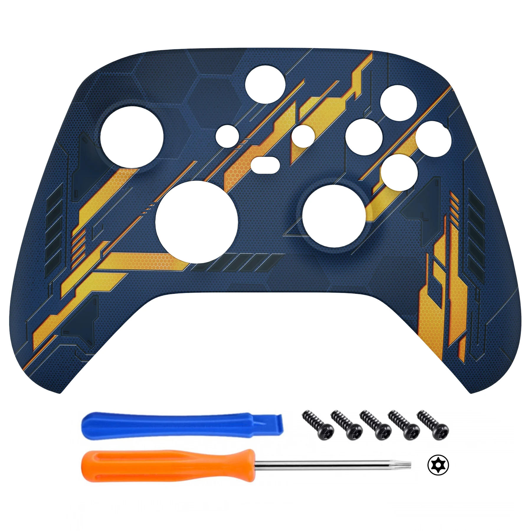 غلاف أمامي بديل للغاية لوحدة تحكم Xbox Series X & S - يتوهج باللون البرتقالي الداكن