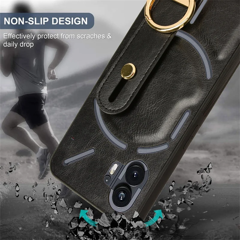 Multi-function phone case For Nothing Phone 2 A065 with ring holder case all-inclusive with lanyard non-slip phone case