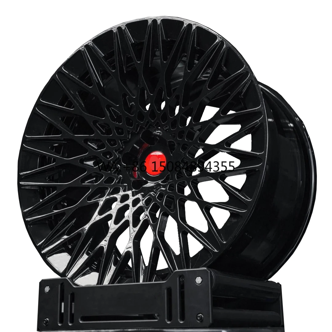 

High End 18-26 Inch 5X114.3 Black Multi Spoke Custom Forged 6061-T6 Wheels