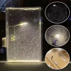 2024 Christmas Nightlight Bedside Lamp Magic Snowy Flowing Landscape Handmade DIY Arts And Crafts Christmas Desktop Ornament