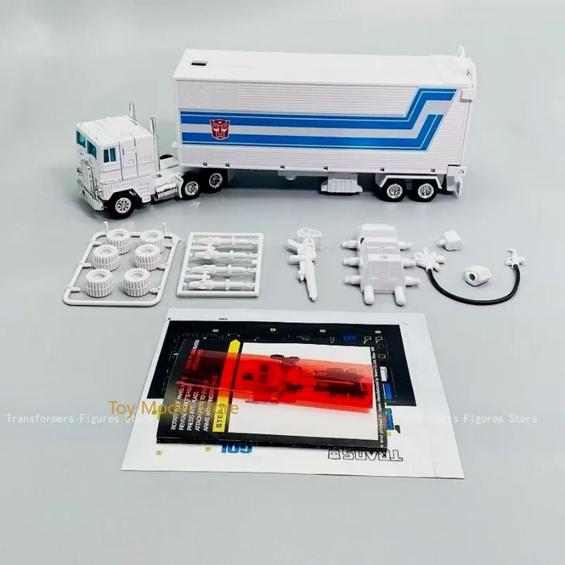 

Anime Transformer G1 White Optimus Prime Action Figure Reissue Edition Autobot Leader Collectible Model Toy Gift