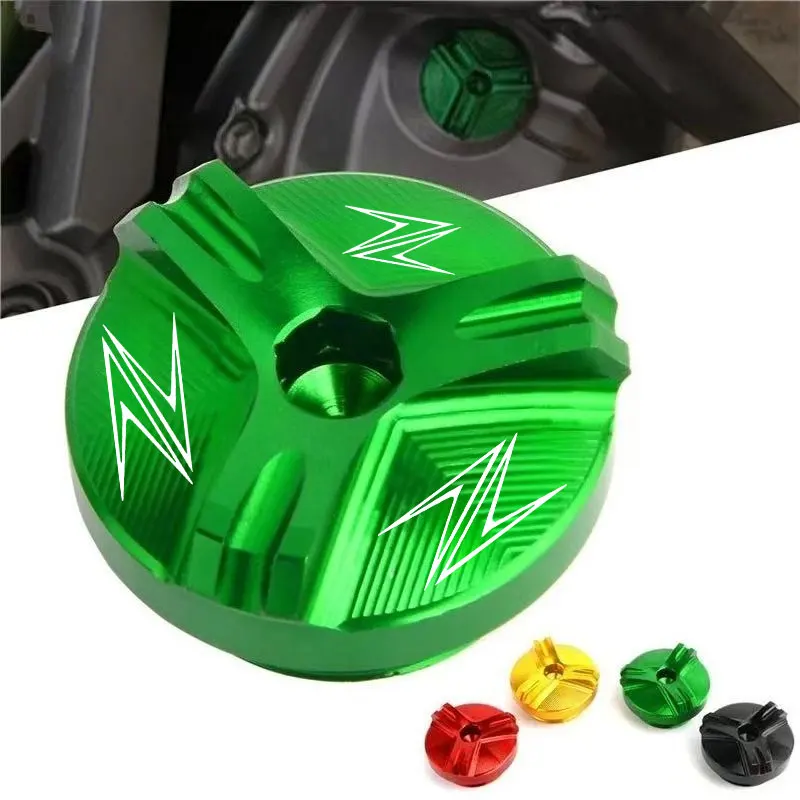 Tornillo de tapa de tapón de llenado de aceite de motor de motocicleta 2025 para Kawasaki Z900 RS Z650 Z500 Z400 Z800 Z1000R Z1000SX Versys 650