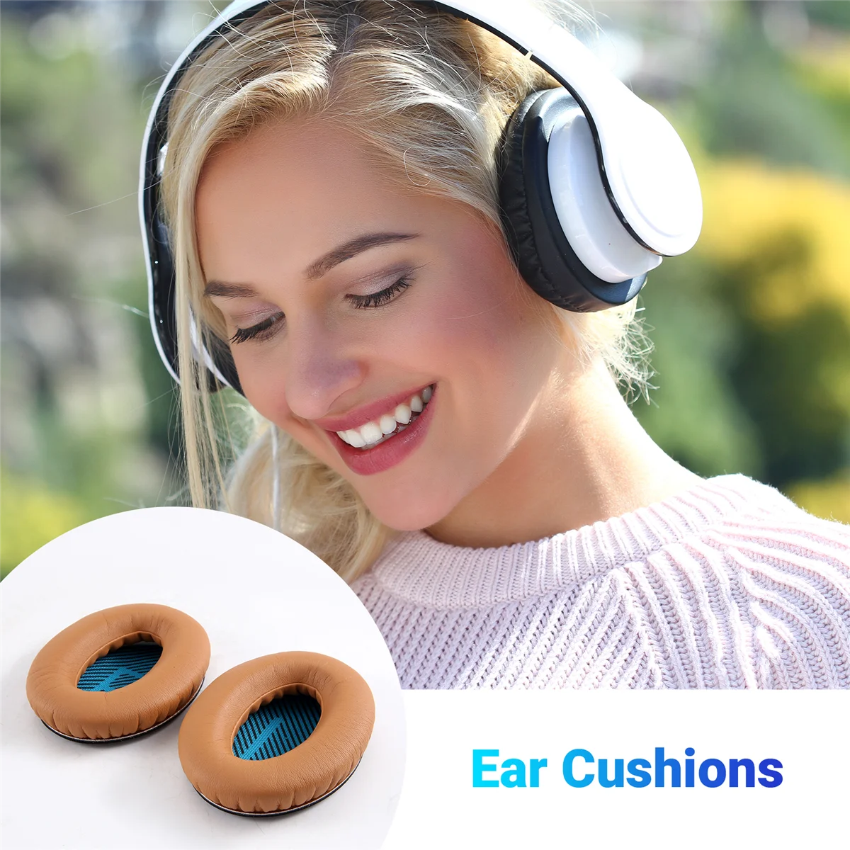 

Сменные амбушюры BISM, амбушюры из пены, сменные амбушюры из пены с эффектом памяти для наушников Bose, AE2-W. Хаки и синий