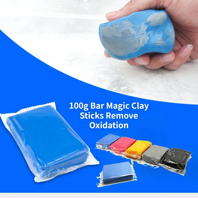 100g Bar Magic Clay Sticks Remove Oxidation for Car Wash Slime Detailing  Cleaning Supplies Cleaner Sludge Mud Dust Remover