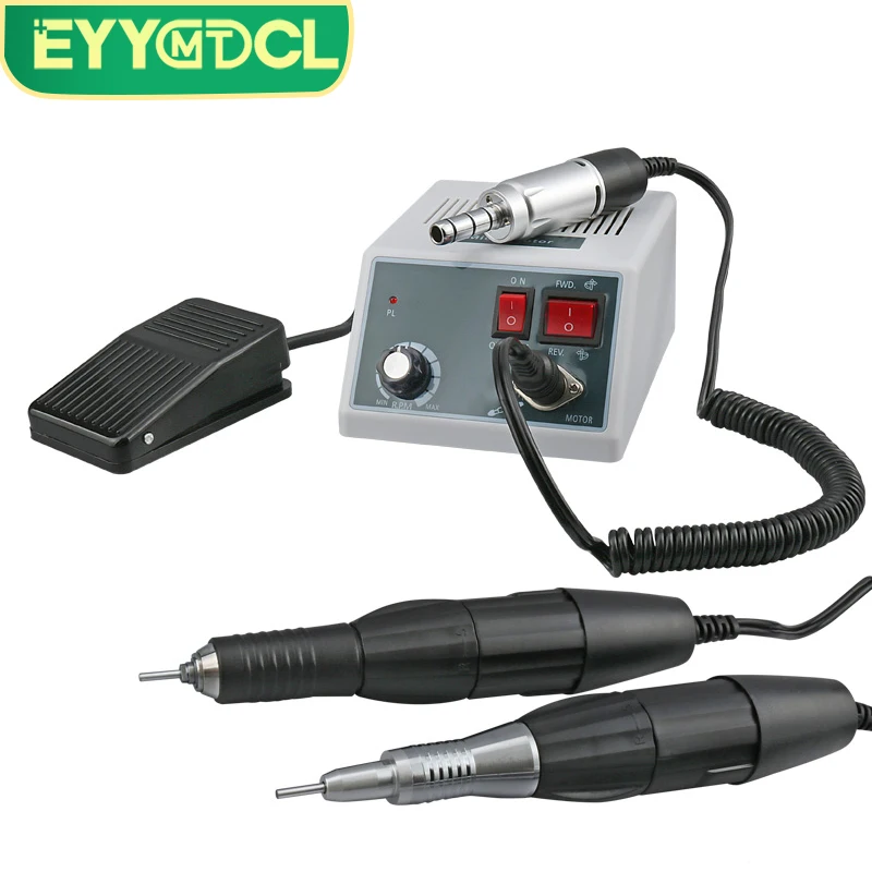 치과 핸드 그라인더 실험실 마라톤 마이크로 모터 연마 E-TYPE 35000 RPM 치과 실험실 장비 치과 의사 18/102/204 핸들 세트 팁