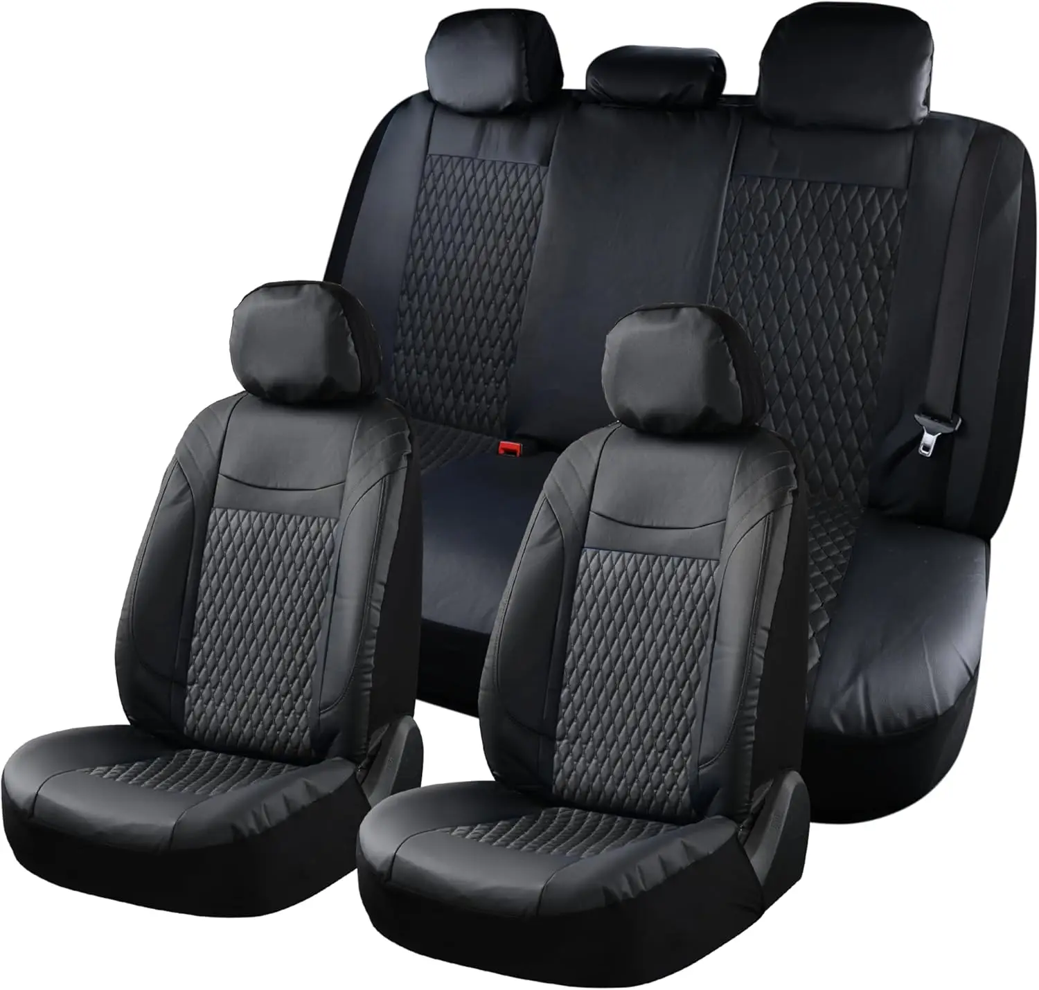 

Car Seat Covers Full Set, 11 Pieces Universal Covers for Cars, PVC Car Cushions, Auto Car Protectors for Front and Rear