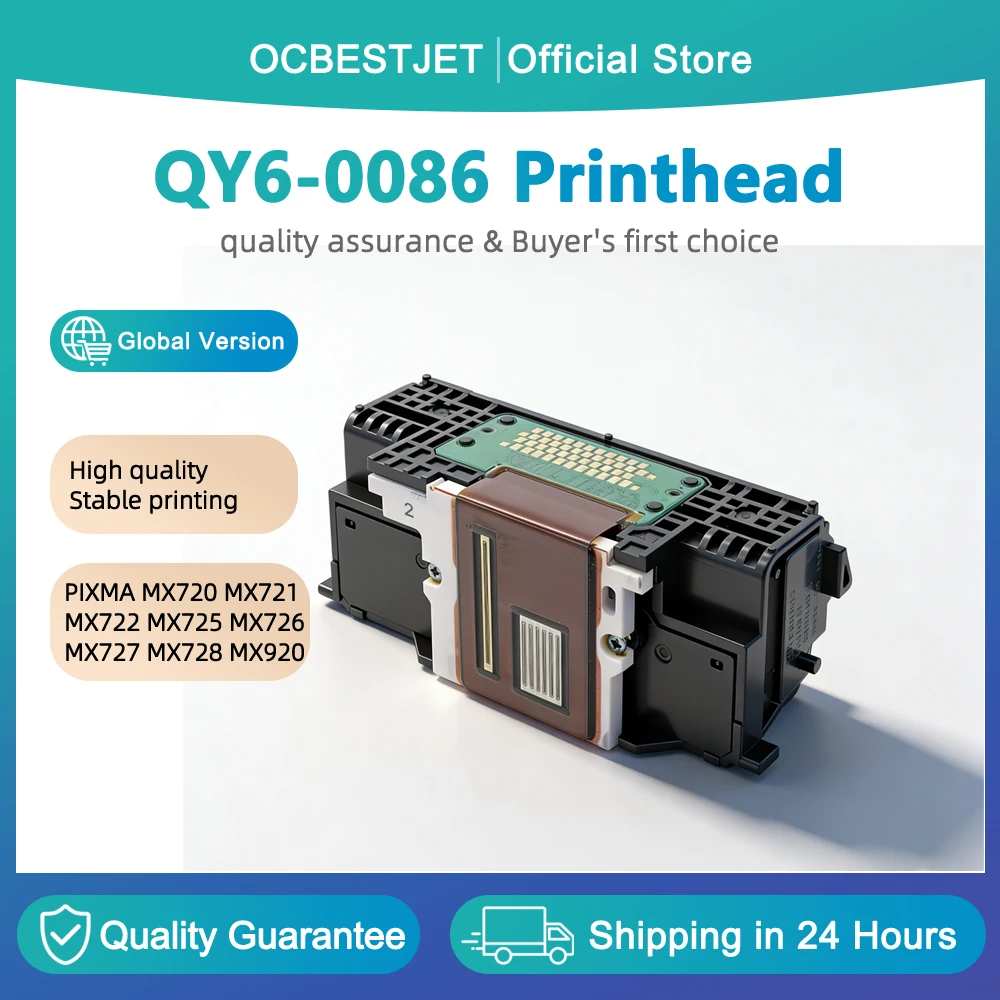 QY6-0086 printhead for Canon QY6-0086 printhead for Canon IX6780 IX6840 IX6850 IX6860 IX6880 MX720 MX722 MX728 MX924 MX925 head
