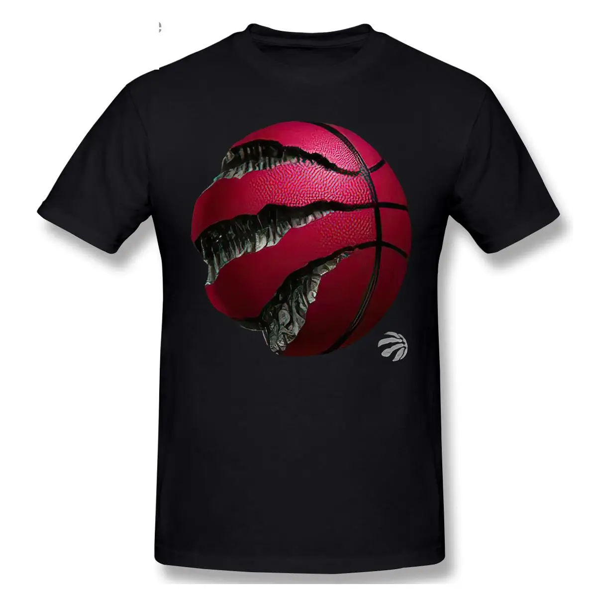 

FPToronto T Shirt For Men Summer Streetwear Raptors Youth Black Midnight Mascot T-Shirt