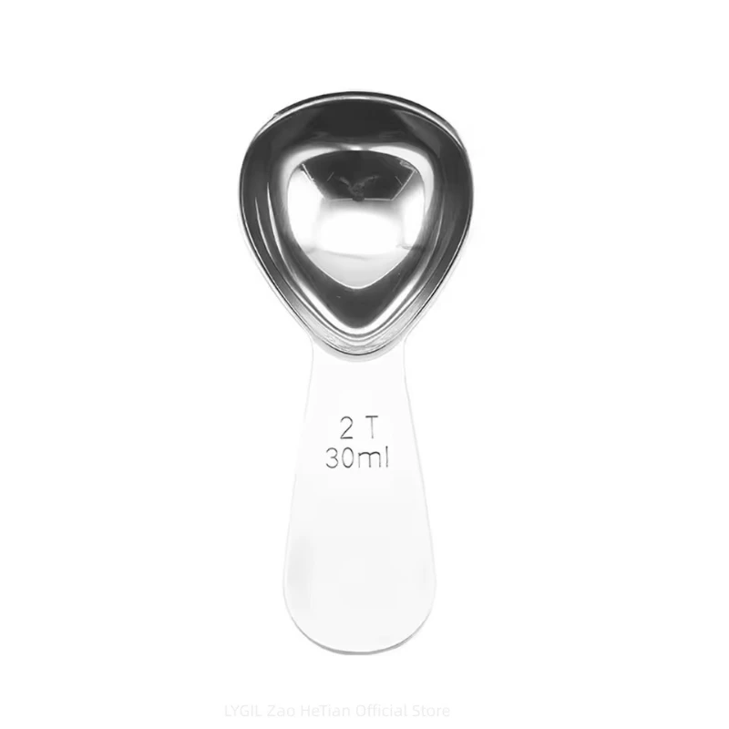 Stainless Steel Coffee Spoons Coffee Measuring Scoop for Ground 15ml/30ml Beans Tea Sugar Delicate Home Barista Accessories