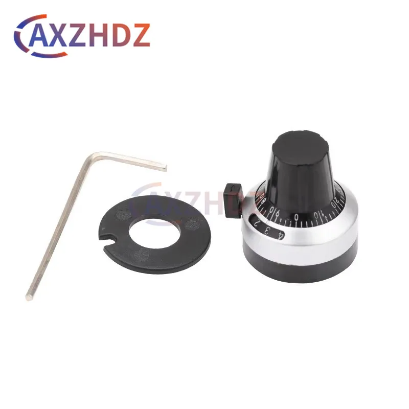 1PCS 3590S 4mm 6.35mm Aperture WXD3-12 WXD3-13 WXD3 Precision Scale Knob 3590 Potentiometer Knob Precise Dial Lockable Hat