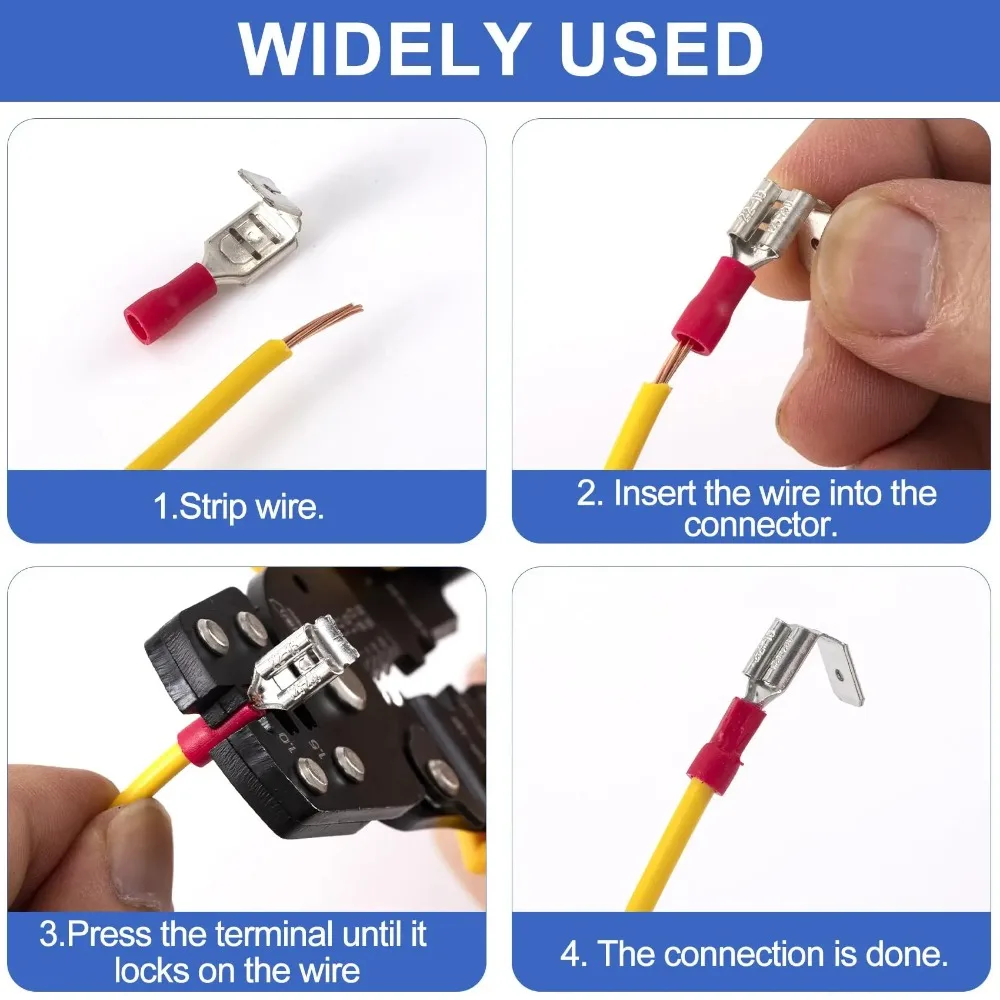 50/100 قطعة معزول شبه معزول أصبع الظهر المجرف موصلات قطع الاتصال السريع بعقب لصق أصبع تشكيلة مجموعة موصل