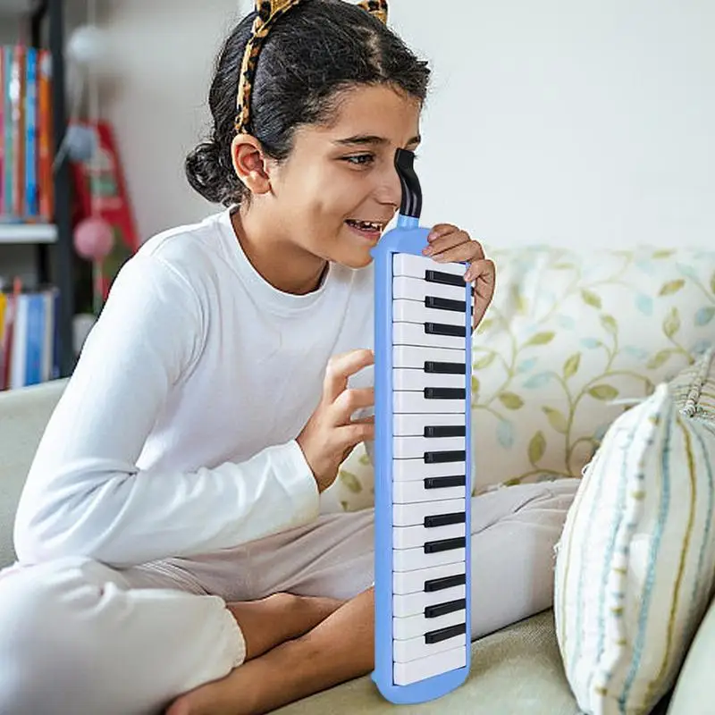 32 Key Melodica Talk Box Instrument Air Piano Keyboard With Double Tubes Talk Box Instrument Mouthpiece Safe Mouth Melodica