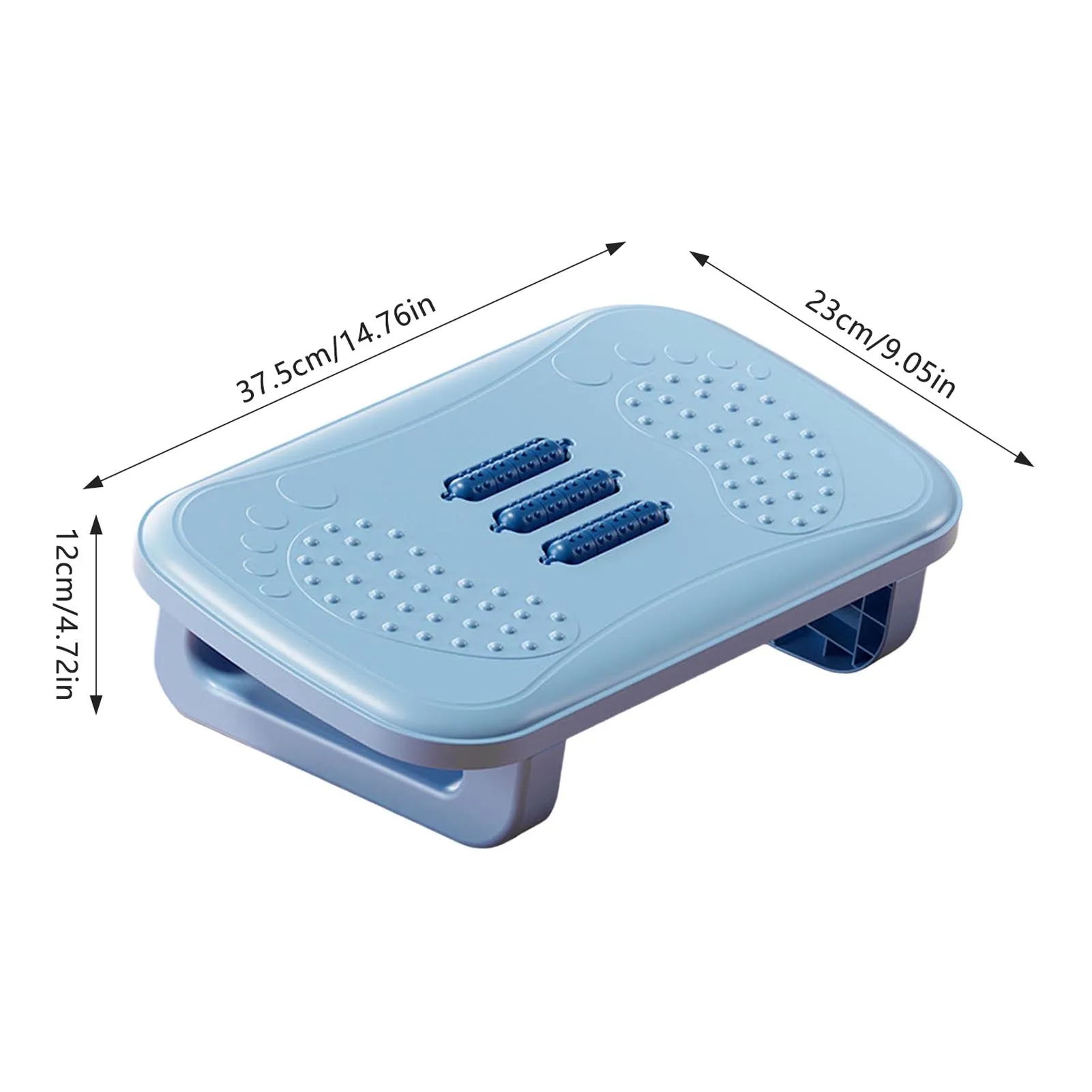 Foot Stool for Work Desk with 180 Degree Shake Design Massage Rollers Suitable for Working Gaming image 5