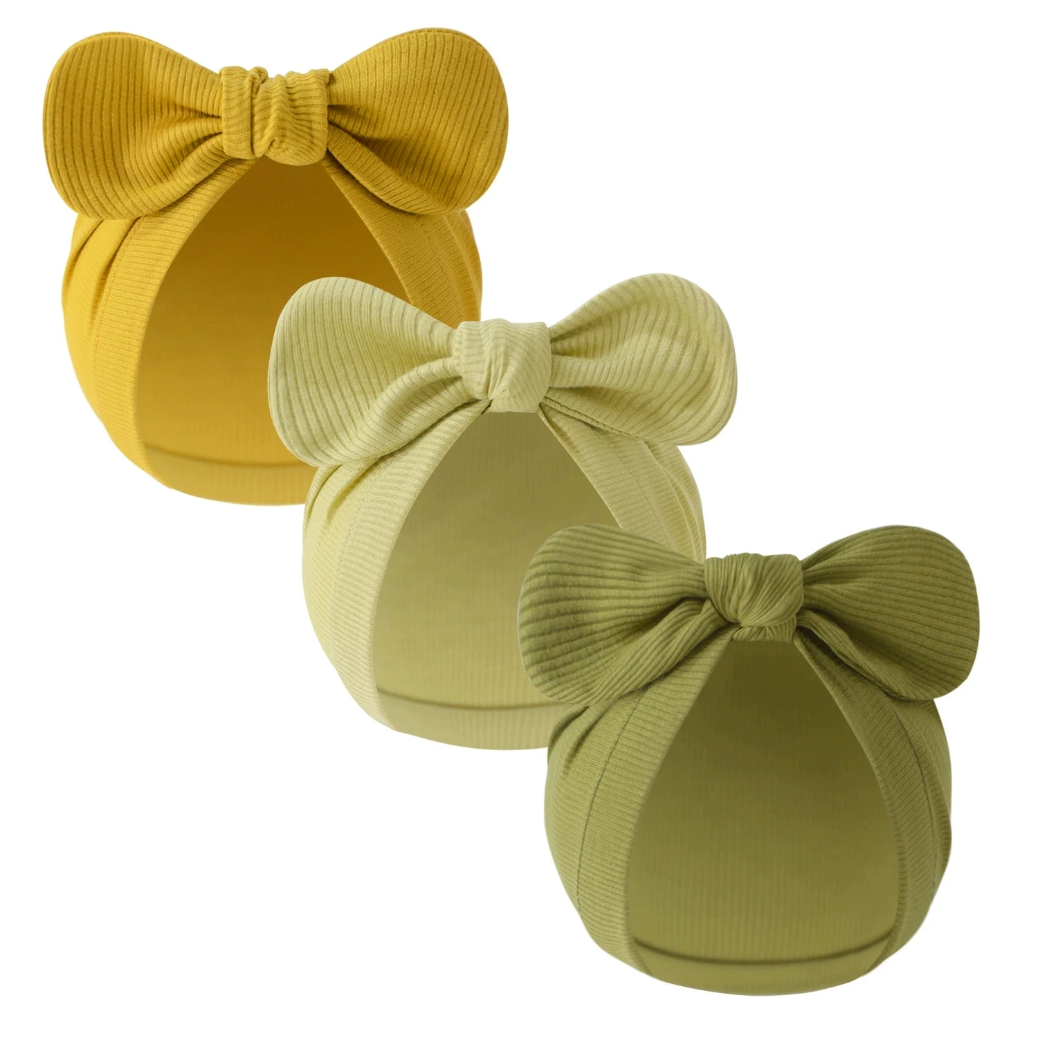 3 قطعة/المجموعة 0-6 أشهر الوليد قبعة صغيرة من القطن مجموعة طفل الفتيات لطيف القوس أغطية الرأس قبعة طفل الفتيان بونيه القبعات الهندية لحديثي الولادة