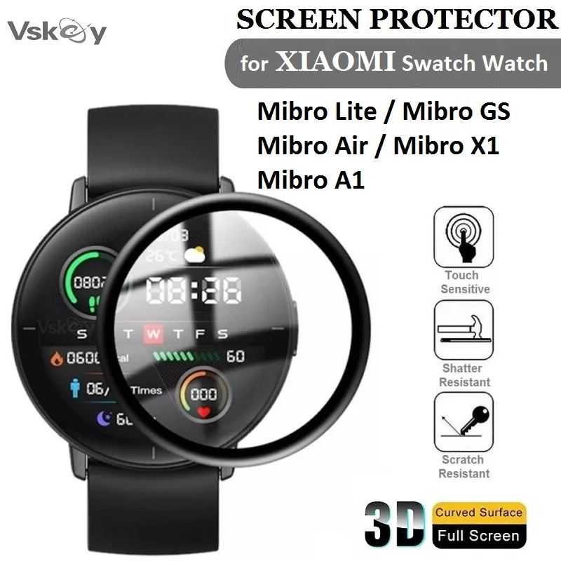 

100 шт. 3D мягкая защитная пленка для экрана для Xiaomi Mibro Lite/Air/X1/A1 Mibro GS Smart Watch, полное покрытие, защитная пленка от царапин