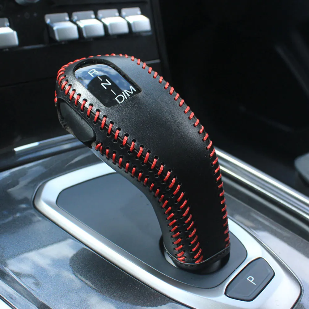 

1Pc Car Gear Lever Cover Genuine Leather Car Decorations Auto Shift Knob Cover Gear Shift Cover for Haval F7 F7x 2019 2020 2021